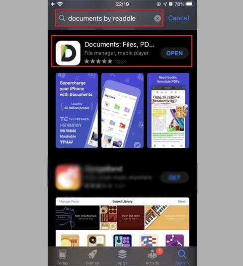 Install and open the 